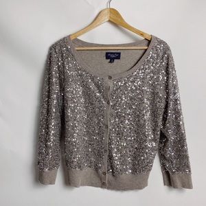AEO Sequin Cardigan Large